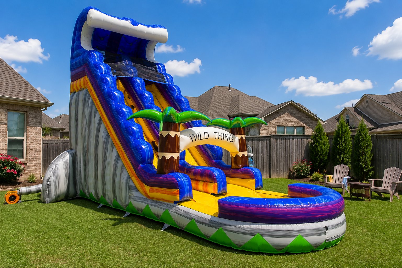 Event Edge Wild Thing water slide setup