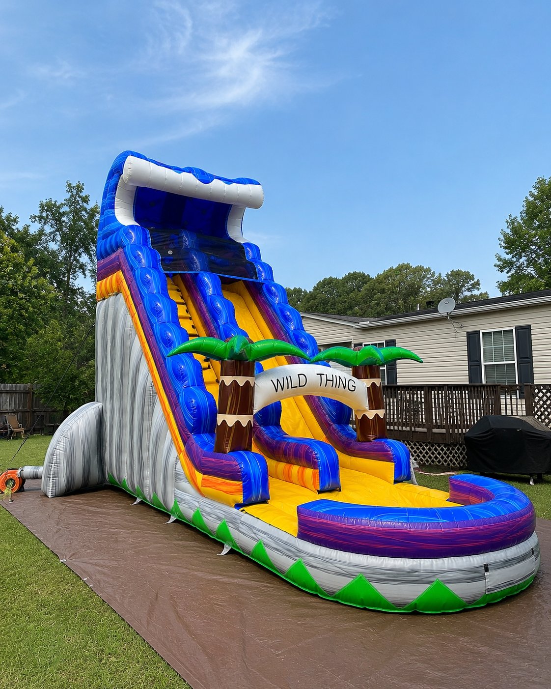 Event Edge Rentals setup at a Hartwell Georgia property